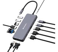 Verbatim CMH-14 USB tipo-C 5000 Mbit/s Argento