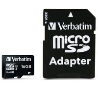 Verbatim Memoria Micro SDHC 16 Gb con Adattatore - Classe 10