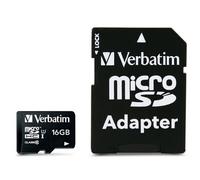 Verbatim Premium microSDHC Card con adattatore - 16Gb - classe 10 - 44082