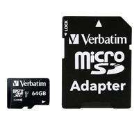 Verbatim MICRO SDXC 64GB CL 10 ADAP Scheda microSDXC 64 GB Class 10 incl.