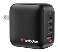Verbatim Mini GaN Charger 100W Universale Nero AC Ricarica rapida Interno NEW
