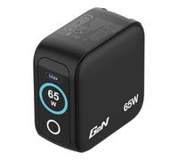 Verbatim Mini GaN Charger 65 W con display, 3 porte USB-C caricabatterie, adattatore di alimentazione 2 USB-C e 1 USB-A, caricatore rapido multiplo per MacBook, laptop, iPad, iPhone 17, Samsung EU, UK