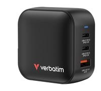 Verbatim Mini GaN Charger 70W Universale Nero AC Ricarica rapida Interno NEW
