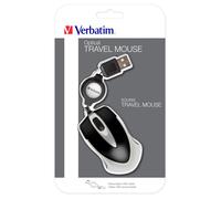 VERBATIM 49020 - Mouse, con cavo retrattile, USB, nero