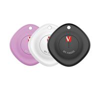 Verbatim My Finder - Set di 3 tracker Bluetooth per zaino, valigia, portafoglio, chiavi, ecc. Compatibile con Apple "Dove si trova? » con batteria sostituibile
