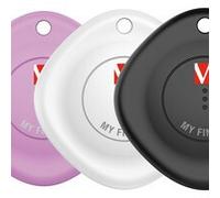 Verbatim My Finder - Set di 3 tracker Bluetooth per zaino, valigia, portafoglio, chiavi, ecc. Compatibile con Apple "Dove si trova? » con batteria sostituibile
