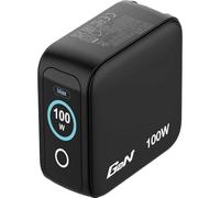 Verbatim Netzteil - mini, GaN, with display - 100 watt - Power Delivery 3.0 + PPS, QC 3.0 - 3 Ausgabeanschlussstellen (2 x USB-C, USB Typ A)
