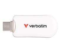 VERBATIM PEN DISK PLECTRA USB-C 3.2 GEN 1 FLASH DRIVE WHITE 64GB