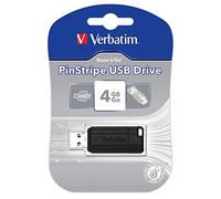 Verbatim Pendrive 49061 Unità USB PinStripe da 4 GB - Nera