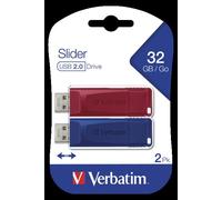 Verbatim 49327 unità flash USB 32 GB USB tipo A 2.0 Blu, Rosso