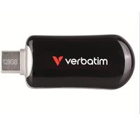 VERBATIM PLECTRA USB-C FLASH DRIVE BLACK 128GB