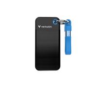 Verbatim Pocket SSD 1 TB USB tipo-C 3.2 Gen 2 (3.1 Gen 2) Nero, Blu
