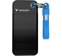 Verbatim Pocket SSD 1TB NVMe USB 3.2 Gen 2 - SSD Portatile Fino a 1000MB/s per PC, Mac, Console - Nero/Blu