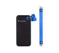 VERBATIM 32195 - Verbatim Pocket SSD mit Schlüsselring, 2TB Schwarz/Blau
