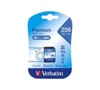 Verbatim Premium 256 GB SDXC Classe 10 UHS-I 90 MB/s 10 MB/s Class 10 44026