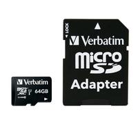 Verbatim Premium 64 GB MicroSDXC Classe 10 (Verbatim microSD Class 10 64GB +Adaptor)