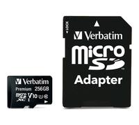 Verbatim Premium U1 256 GB MicroSDXC Classe 10 UHS-I 90 MB/s 10 MB/s 44087