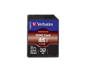 Verbatim Premium U1 SDHC 32GB* Memory Card 43963