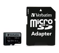 Verbatim Pro 128 GB MicroSDXC Classe 10 UHS-I 90 MB/s 45 MB/s U3 128GB 47044