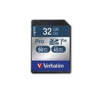 Verbatim Pro 32 GB SDHC UHS Classe 10 (32GB Verbatim Pro U3 SDHC Class 10 Memory Card)