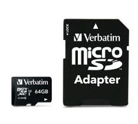 Verbatim Pro 64 GB MicroSDXC UHS Classe 10 (VERBATIM SDXC 64GB PRO CLASS10 MICRO 64GB PRO CLASS10)