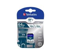 Verbatim Pro 64 GB SDXC Classe 10 UHS 90 MB/s 45 MB/s Speed Class 3 (U3) 47022
