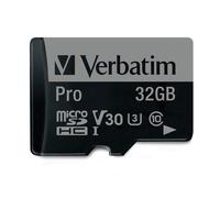 Verbatim Pro U3 Micro SDHC Speicherkarte mit Adapter, 32 GB, Datenspe (Verbatim)