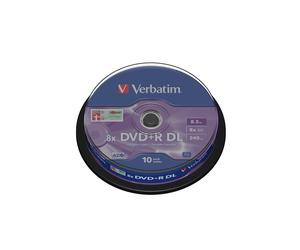 Verbatim - Scatola 10 DVD+R Dual Layer - serigrafato Spindle - 43666 - 8,5GB