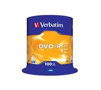 Verbatim - Scatola 100 DVD-R - serigrafato - 43549 - 4,7GB
