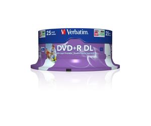 Verbatim - Scatola 25 DVD+R Dual Layer - serigrafato Spindle - 43667 - 8,5GB
