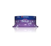 Verbatim - Scatola 25 DVD+R - serigrafato - 43500 - 4,7GB