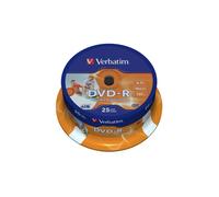 Verbatim - Scatola 25 DVD-R - stampabile - 43538 - 4,7GB