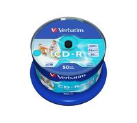 Verbatim - Scatola 50 CD-R Bulk Data Life Plus - spindle 1X/52X - 43438 -700MB