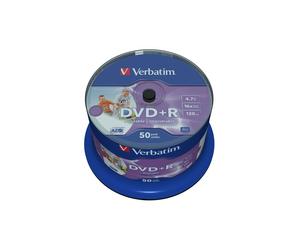 Verbatim - Scatola 50 DVD+R - stampabile - 43512 - 4,7GB
