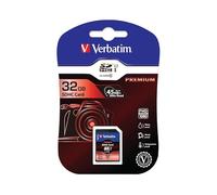 Verbatim Scheda di memoria SDHC Premium U1 - 32 GB - Scheda SD per video Full HD - scheda con protezione scrittura integrata - Scheda di memoria nera - Scheda SD per fotocamera, PC ecc.