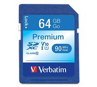 VERBATIM 44024 - Scheda di memoria SDXC da 64 GB, Verbatim Classe 10 - U1