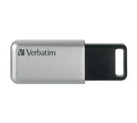 Verbatim Secure Pro - Memoria USB 3.0 da 64 GB - Argento (64GB Verbatim Store' n' Go Secure Pro [PC/MAC] USB 3.0 UFD)