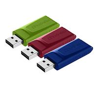 Verbatim Slider - Memoria USB - 3x16 GB, Blu, Rosso, Verde
