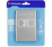 Verbatim Disco rigido portatile Store 'n' Go USB 3.0 da 2 TB Argento