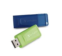 Verbatim Store 'n' Go - Chiavetta USB da 16 GB, compatibile con PC/Mac, confezione da 2, colore: Blu e Verde