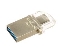 Verbatim Store 'n' Go OTG Micro USB Flash Drive 32 GB USB Type-A / Micro-USB 3.2 Gen 1 (3.1 Gen 1) Argento - Nouvo
