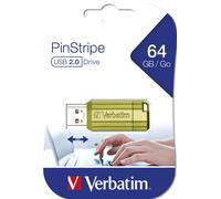 Verbatim Store n Go Pinstripe USB 2.0 Eucalyptus Green 64GB - USB-Stick - 64 GB unità flash USB USB tipo A Blu