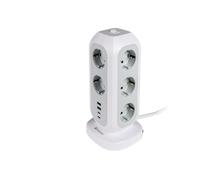 Verbatim - torre di alimentazione - multi-spina EUPT-01 con 2 x USB-C / 2 x USB-