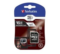 Verbatim Premium microSDHC Card con adattatore - 16Gb - classe 10 - 44082