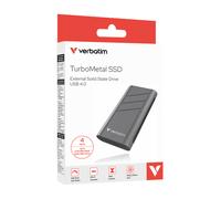 Verbatim TurboMetal Portable SSD da 4 TB, ultra veloce fino a 3700 MB/s, disco rigido esterno USB 4 40 Gbps, per Mac, PC, smartphone e console di gioco