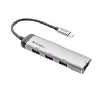 49147 hub di interfaccia USB 3.2 Gen 1 (3.1 Gen 1) Type-C 5000 Mbit/s Nero, Argento, Hub USB argento, USB 3.2 Gen 1 (3.1 Gen 1) Type-C, USB 3.2 Gen 1 (3.1 Gen 1) Type-A, 5000 Mbit/s, Nero, Argento, 0,15 m, USB