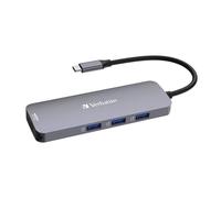 Verbatim USB-C Pro Multiport Hub 8 in 1, adattatore multiporta USB-C a HDMI, USB