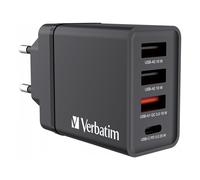 Verbatim USB caricabatt. par.30W 1xUSB-C PD 3xUSB-A nero 49700 49700