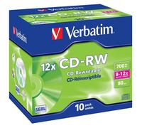 Verbatim Verbatim CD-RW 700MB, Pack de 10 Unidades (CD)