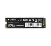 Verbatim Vi3000 NVMe M.2 Internal SSD, Internal SSD Drive with 1TB Data Storage, Solid State Drive with PCIe Gen 3 Interface, Black